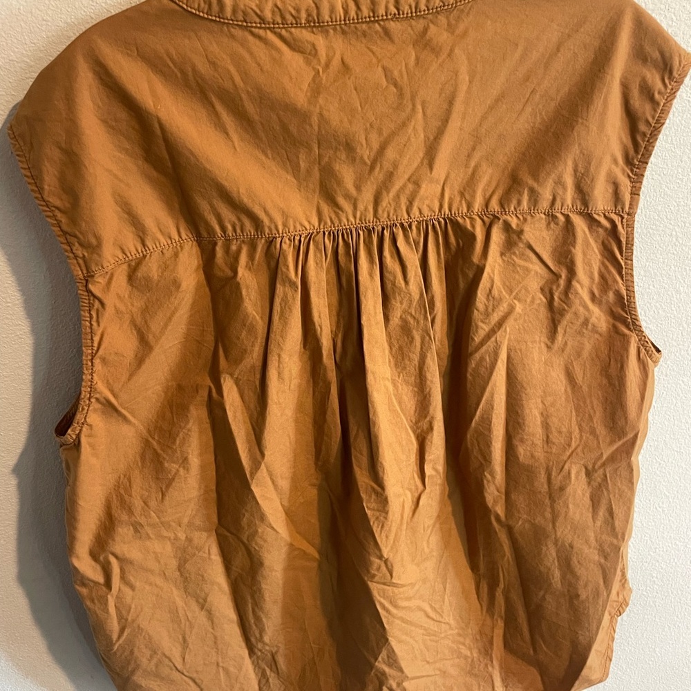 Chloe‎ and Stora Sleeveless Blouse in Warm Tan Size 40 - Picture 3 of 5